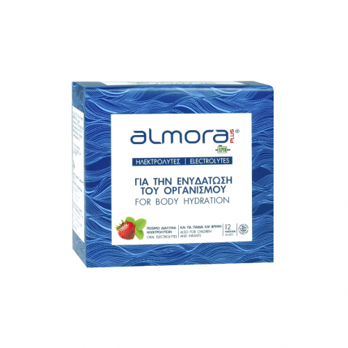 Almora Plus Ηλεκτρολύτες με γεύση Φράουλα 12 φακελίδια